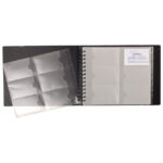 Album za vizitke 240 kartica s gumicom 25x20 cm Exactive Exacompta 75134E - Slika 2
