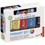 Boja akrilna  75ml pvc tuba 5boja Primo 421TATM5 - Slika 2