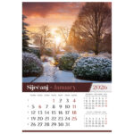 Kalendar "Vrtovi 2026" 13 listova, spirala - Slika 2