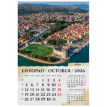 Kalendar "Razglednice Hrvatske 2026" 13 listova spirala - Slika 3