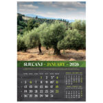 Kalendar "Masline 2026" 13 listova, spirala - Slika 2