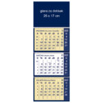 Kalendar zidni trodijelni 2026. s 3 spirale plavi!! - Slika 2