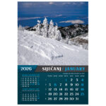 Kalendar "Nacionalni parkovi i Parkovi Prirode 2026" 13 listova, spirala - Slika 2