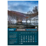 Kalendar "Nacionalni parkovi i Parkovi Prirode 2026" 13 listova, spirala - Slika 4