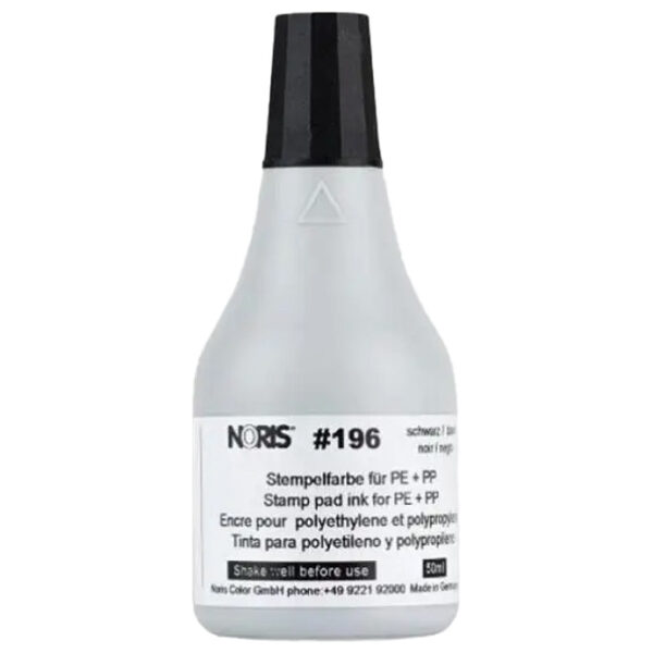 Boja za pečat (plastika) 50ml brzosušeća Noris Color 196CS crna