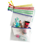 Etui pvc sa zipom A5 Tarifold(Djois)509029 prozirno-bijeli/sortirano - Slika 2