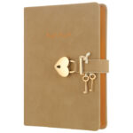 Dnevnik s ključem crte 160L Hush-Hush Marker bež 1335 - Slika 2