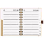 Adresar telefonski 100x145 mm A-Z spiralni s gumicom Brunnen 10-6465072 bež!! - Slika 2