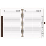 Adresar telefonski 160x210 mm A-Z spiralni s gumicom Brunnen 10-6455073 smeđi!! - Slika 2