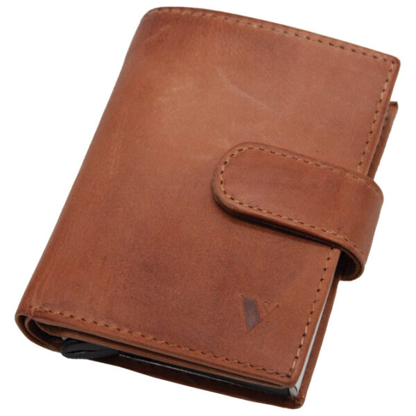 Novčanik-etui kožni s RFID zaštitom 1097 konjak