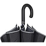 Kišobran automatik s plastičnom ručkom Golf Technology XXL Perletti 21802 crni-print/reflektirajući rub!! - Slika 2