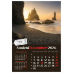 Kalendar "Putujem Europom 2026" 13 listova, spirala - Slika 4