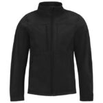 Jakna zip muška B&C Hooded Softshell crna 2XL!!
